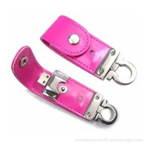 Leather USB flash drives, 64MB-128GB capacity, high quality, free logo printing, package, no MOQ